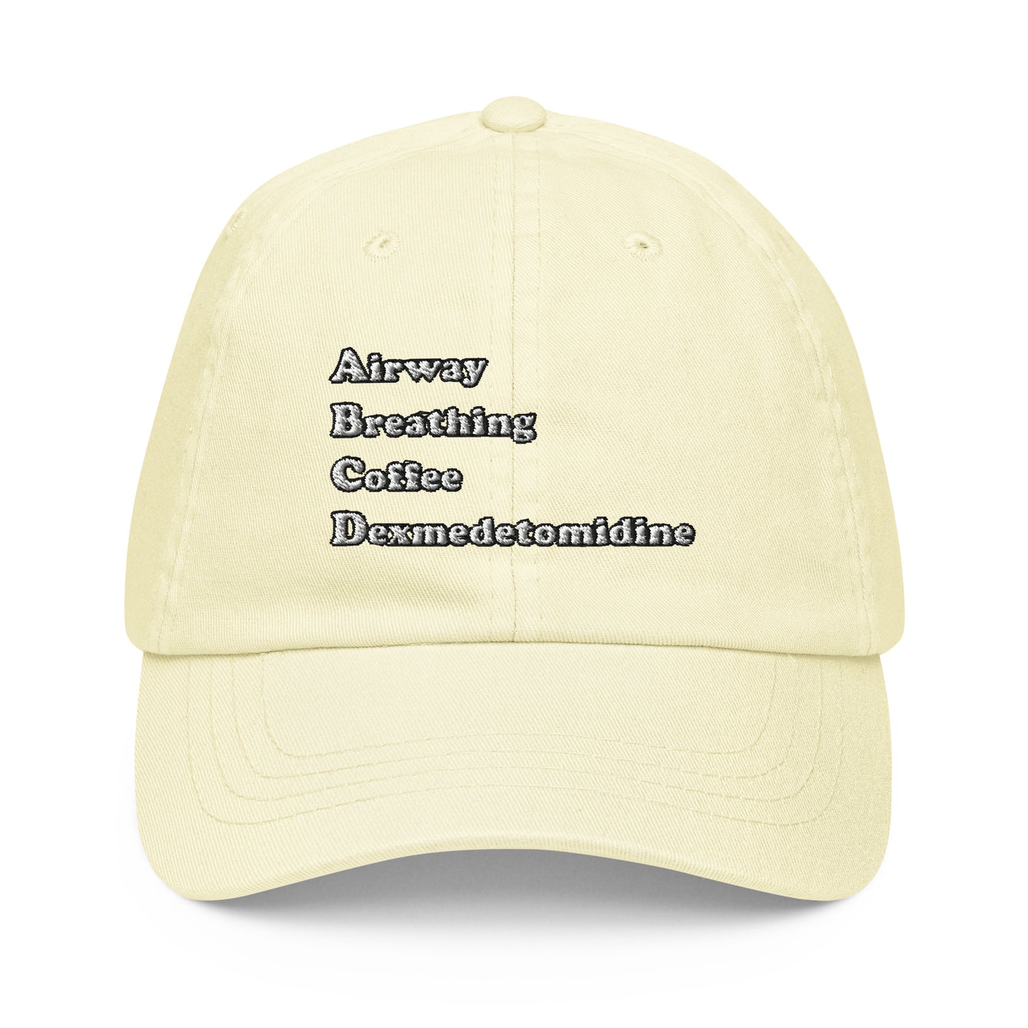 ABCD Embroidered Pastel Hat