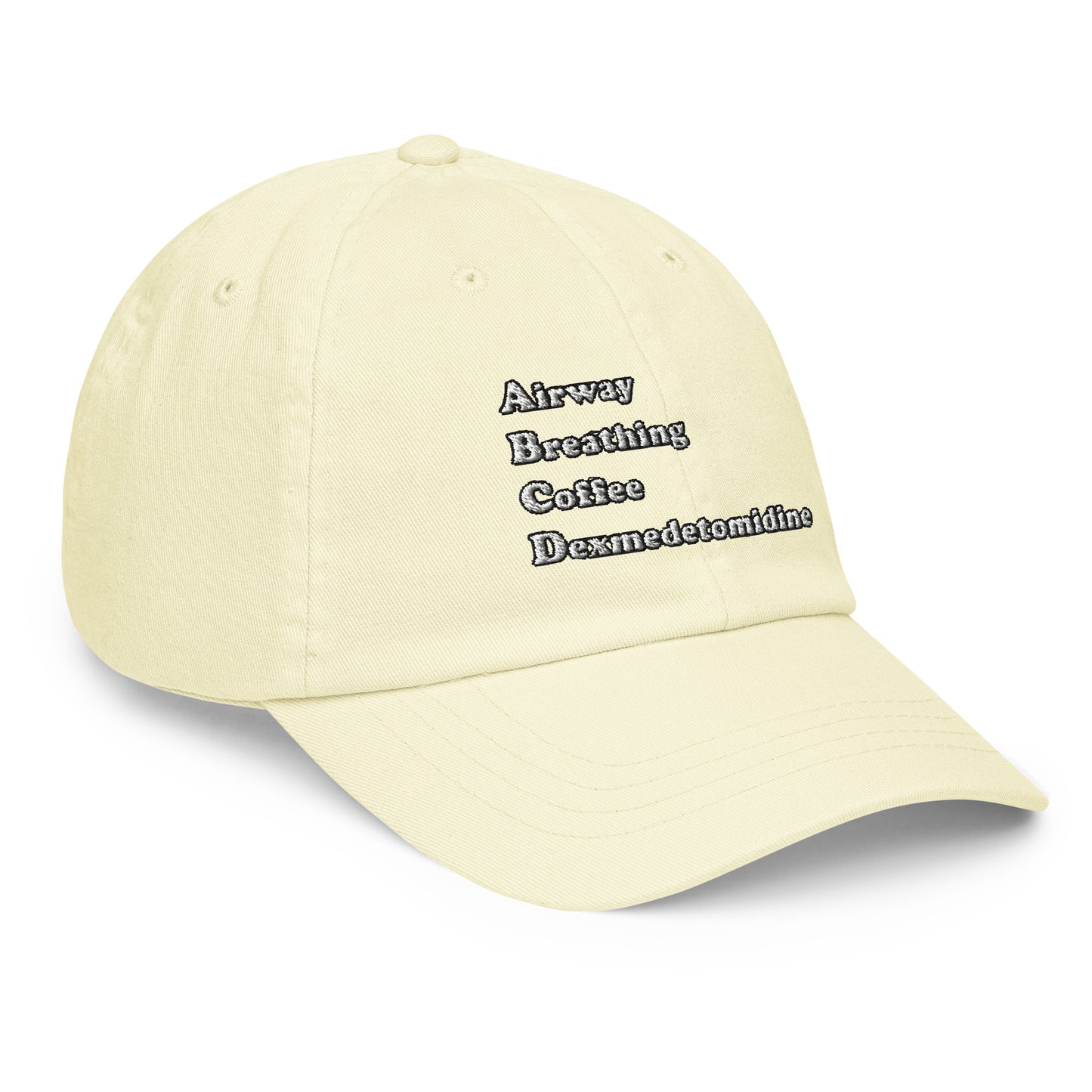 ABCD Embroidered Pastel Hat