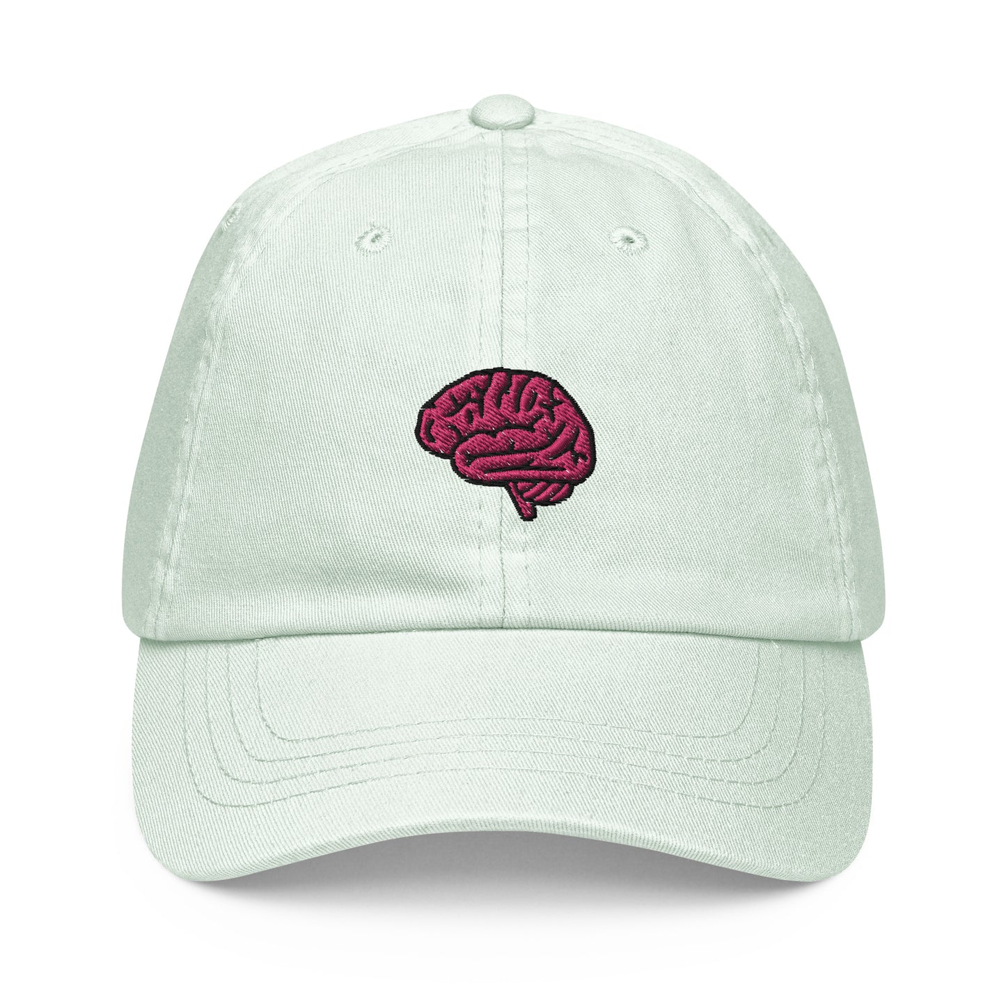 Brain Embroidered Pastel Hat