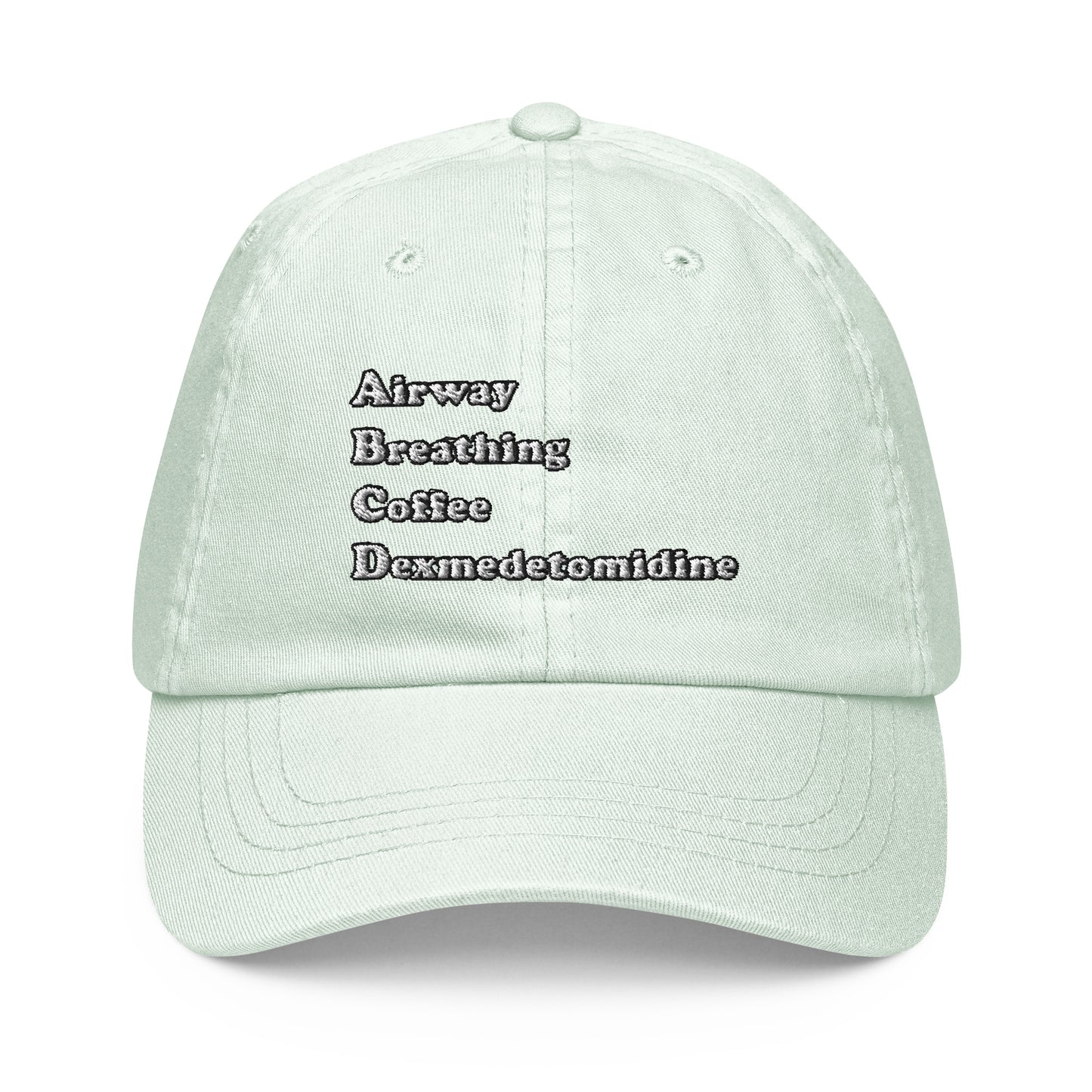 ABCD Embroidered Pastel Hat