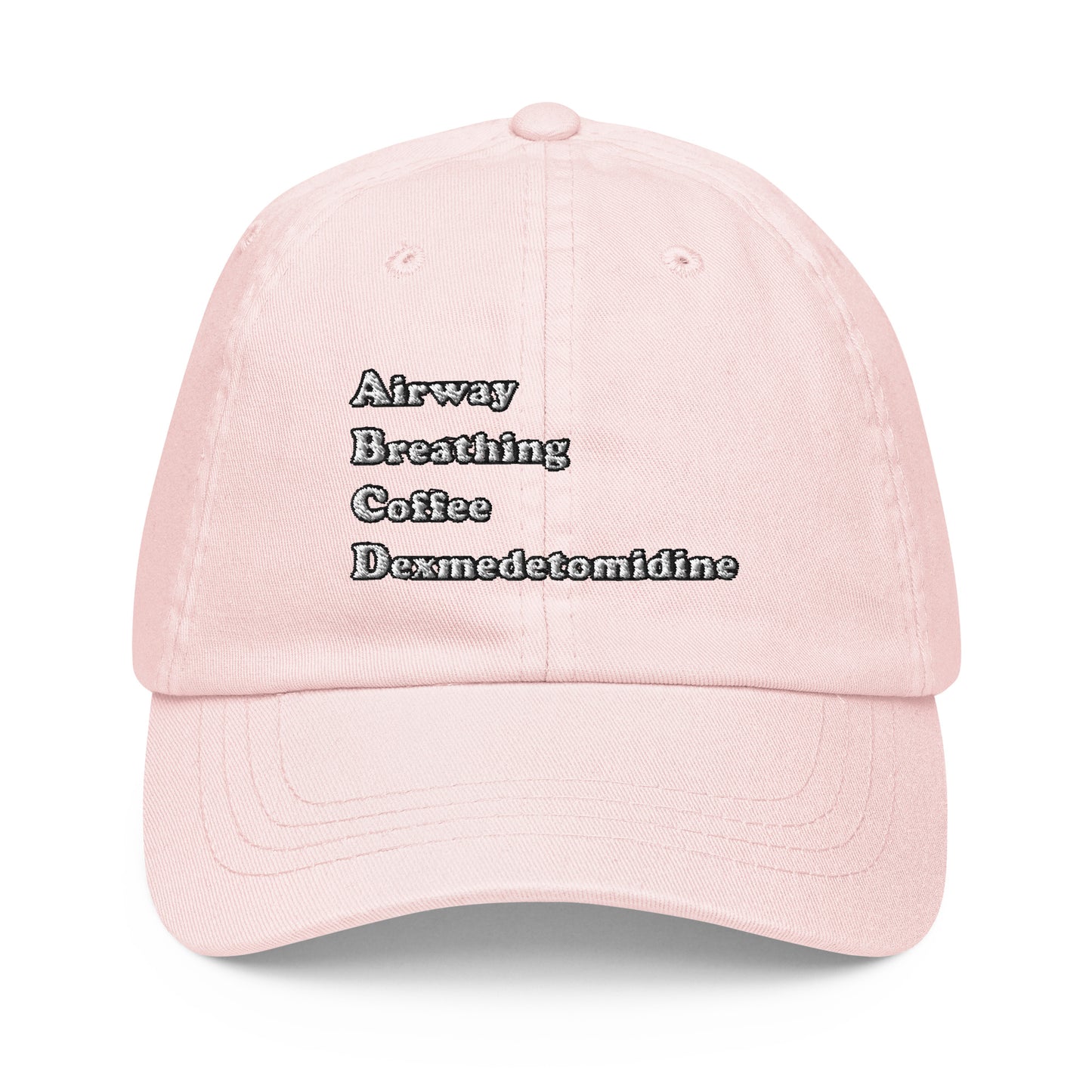 ABCD Embroidered Pastel Hat