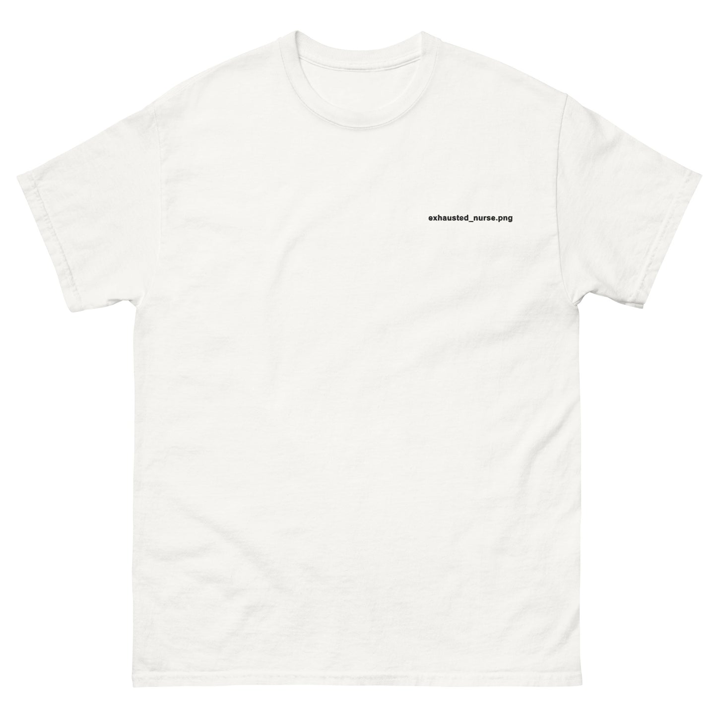 Exhausted_nurse.png Embroidered Oversized T-shirt