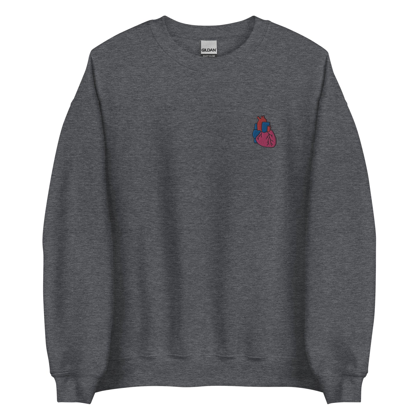 Heart Embroidered Sweatshirt