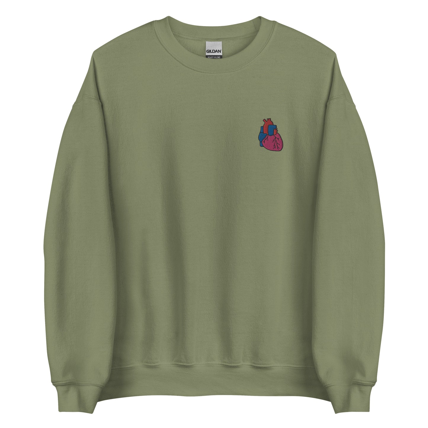 Heart Embroidered Sweatshirt