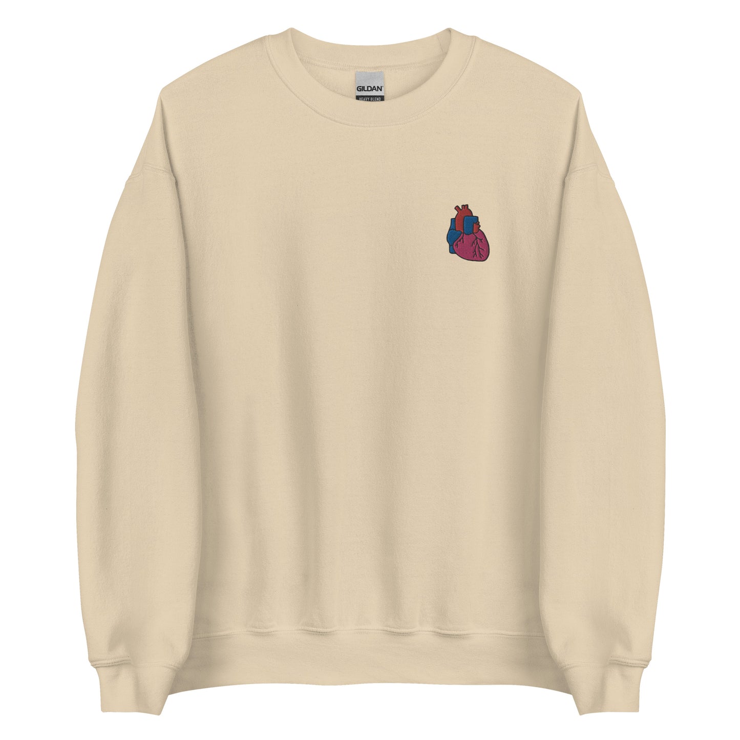 Heart Embroidered Sweatshirt