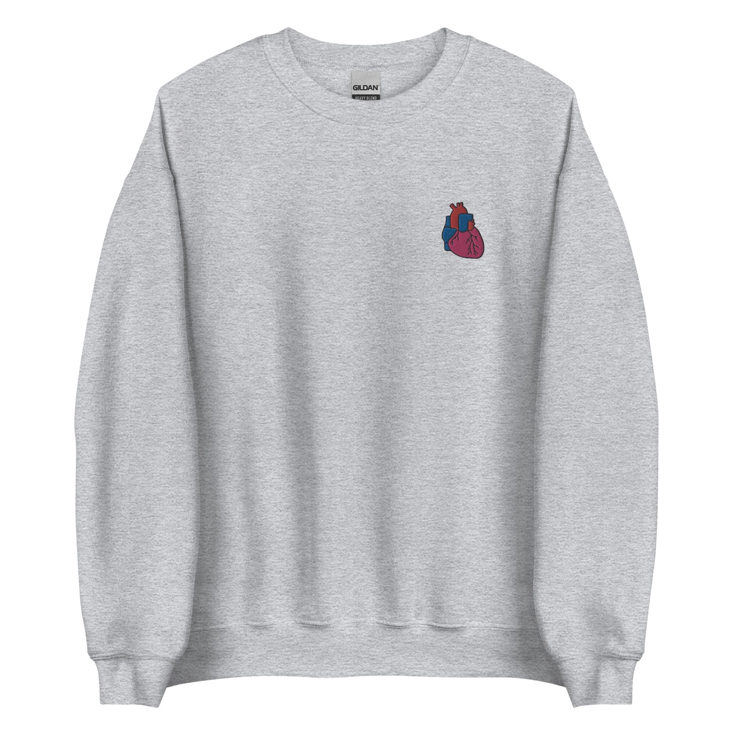 Heart Embroidered Sweatshirt