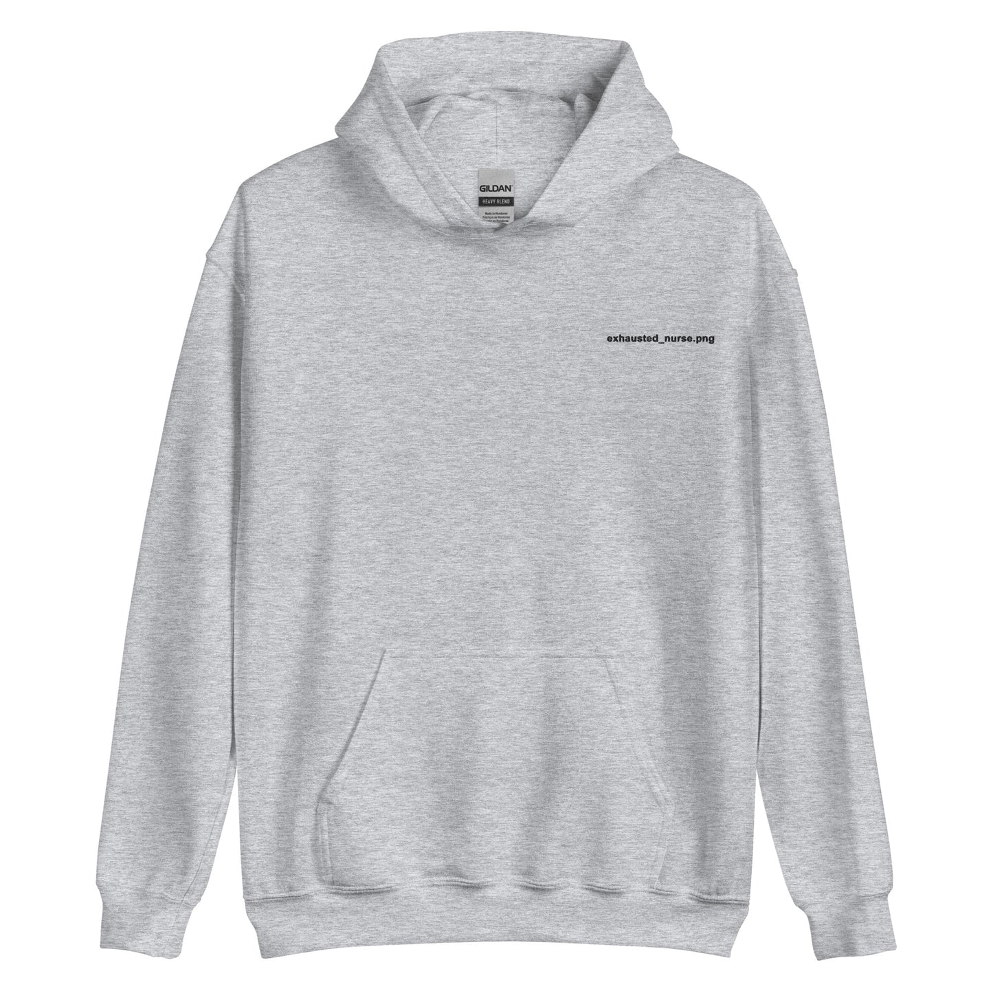 Exhausted_nurse.png Embroidered Hoodie