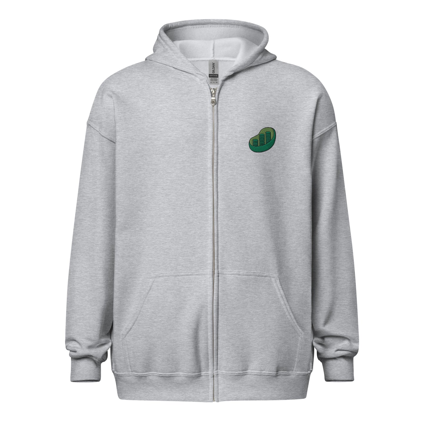 Chloroplast Embroidered Zip-Up Hoodie