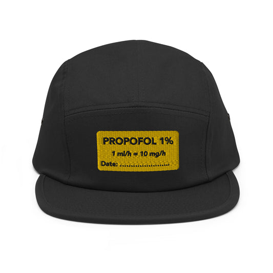 Propofol Embroidered Five Panel Hat