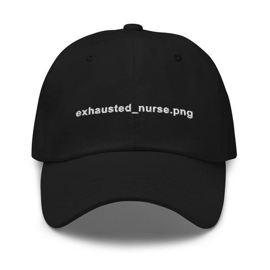 Exhausted_nurse.png Embroidered Hat