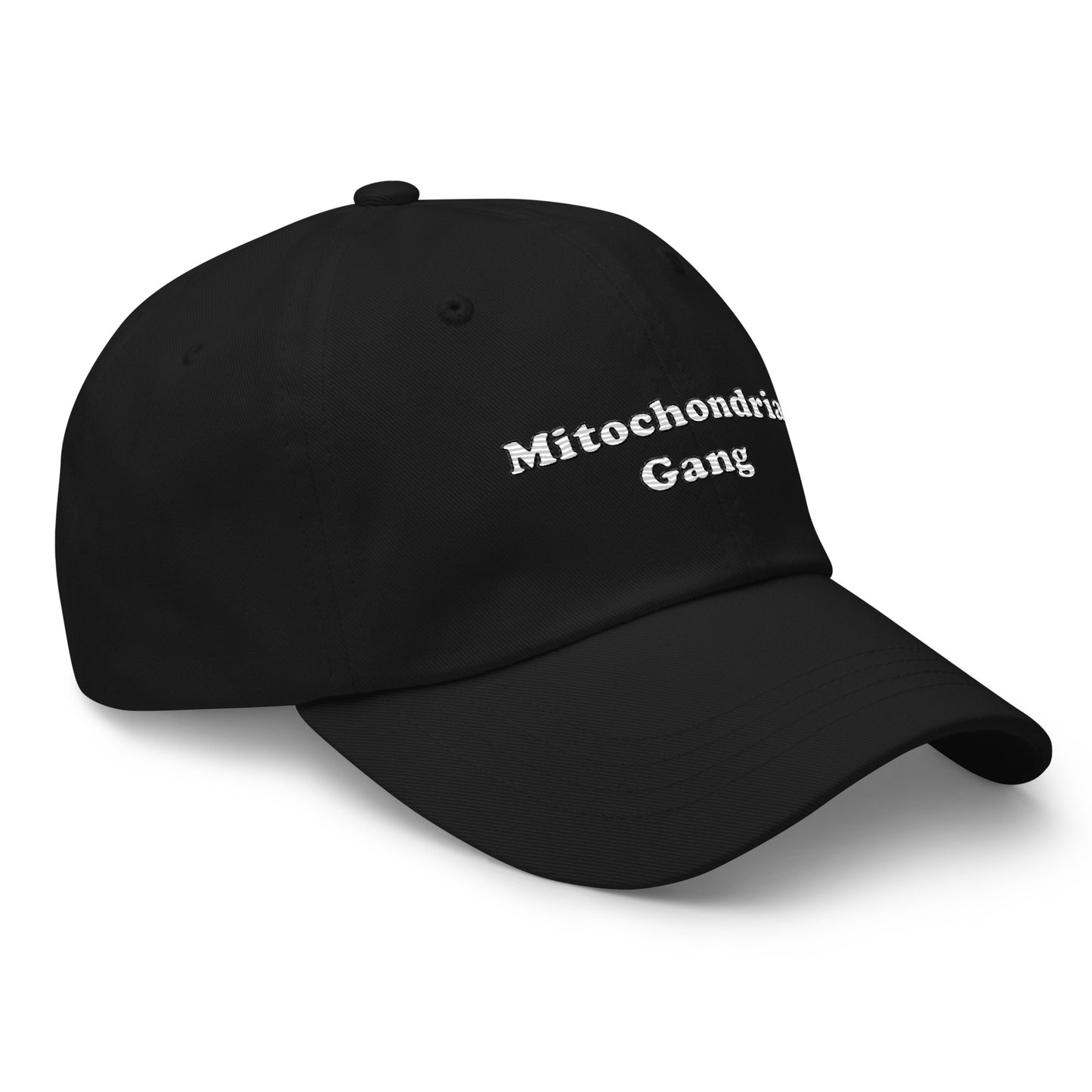 Mitochondria Gang Text Embroidered Hat