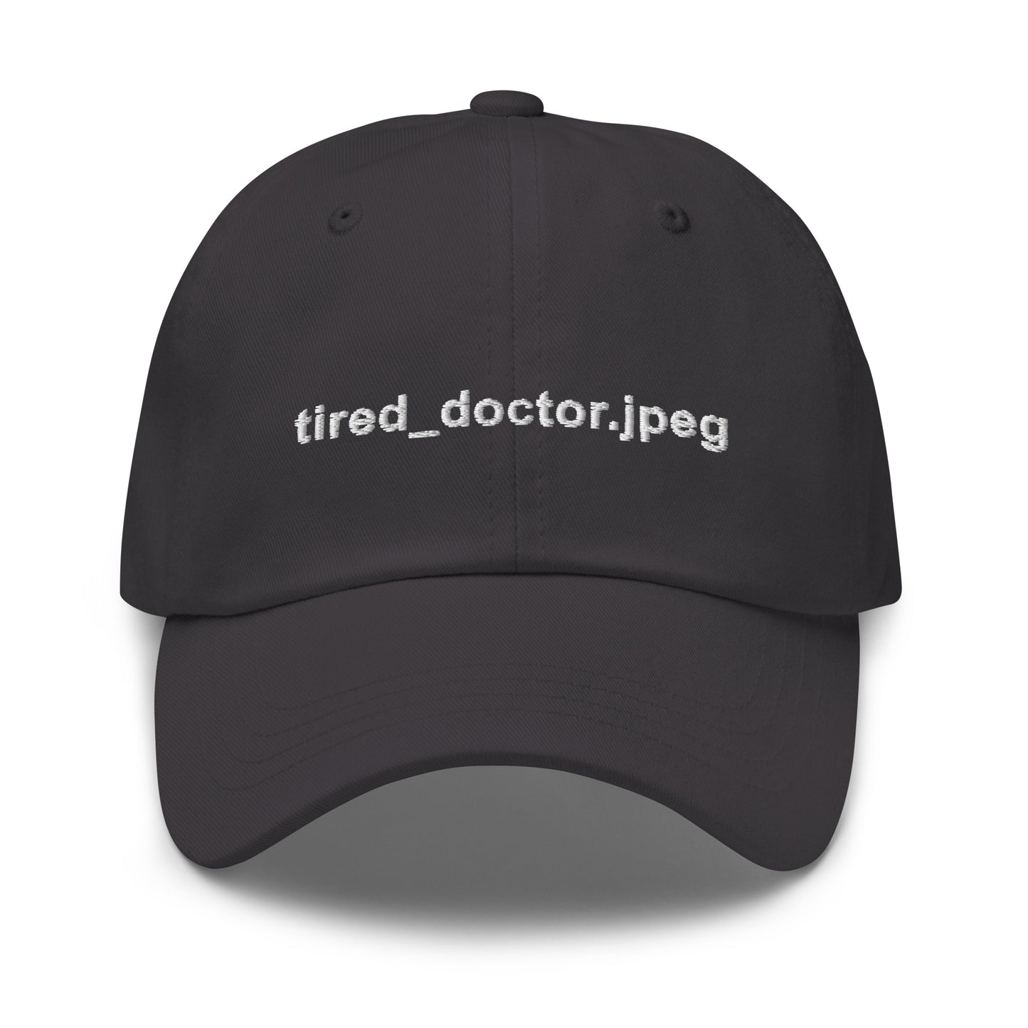 Tired_doctor.jpeg Embroidered Hat