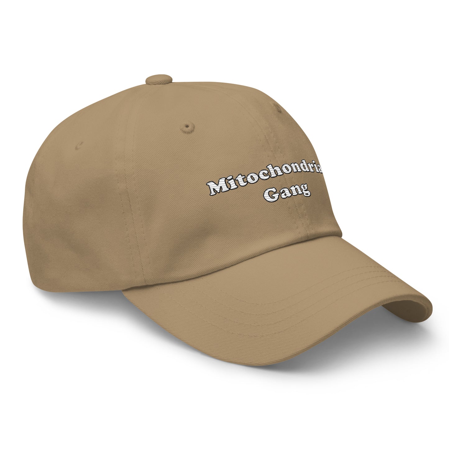 Mitochondria Gang Text Embroidered Hat