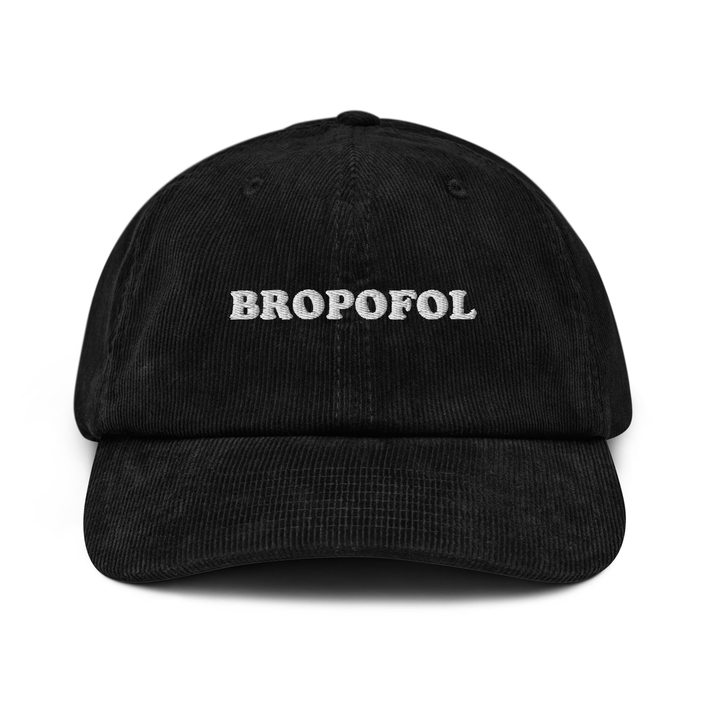 Bropofol Embroidered Corduroy Hat