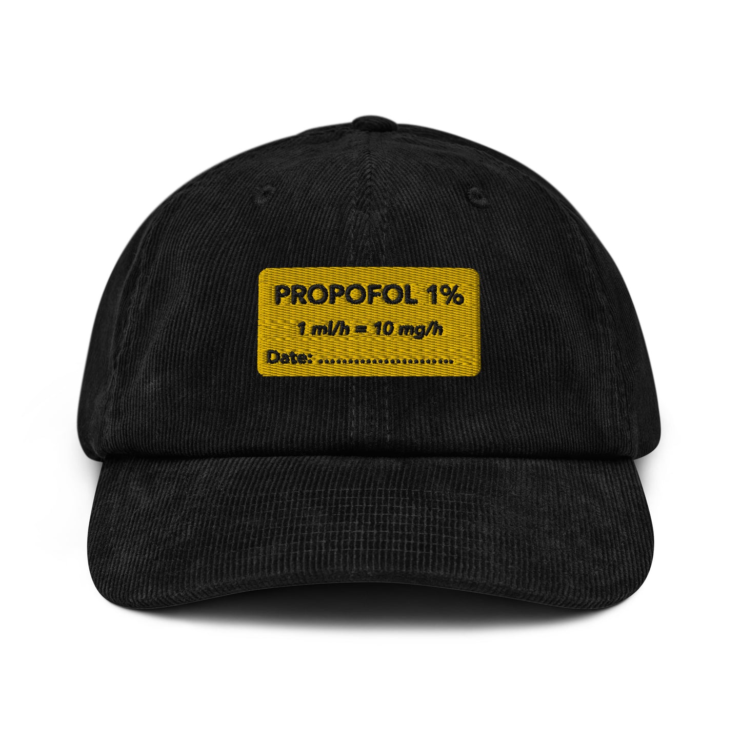 Propofol Embroidered Corduroy Hat