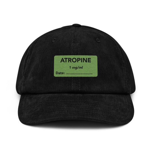 Atropine Embroidered Corduroy Hat