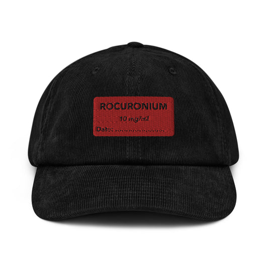 Rocuronium Embroidered Corduroy Hat