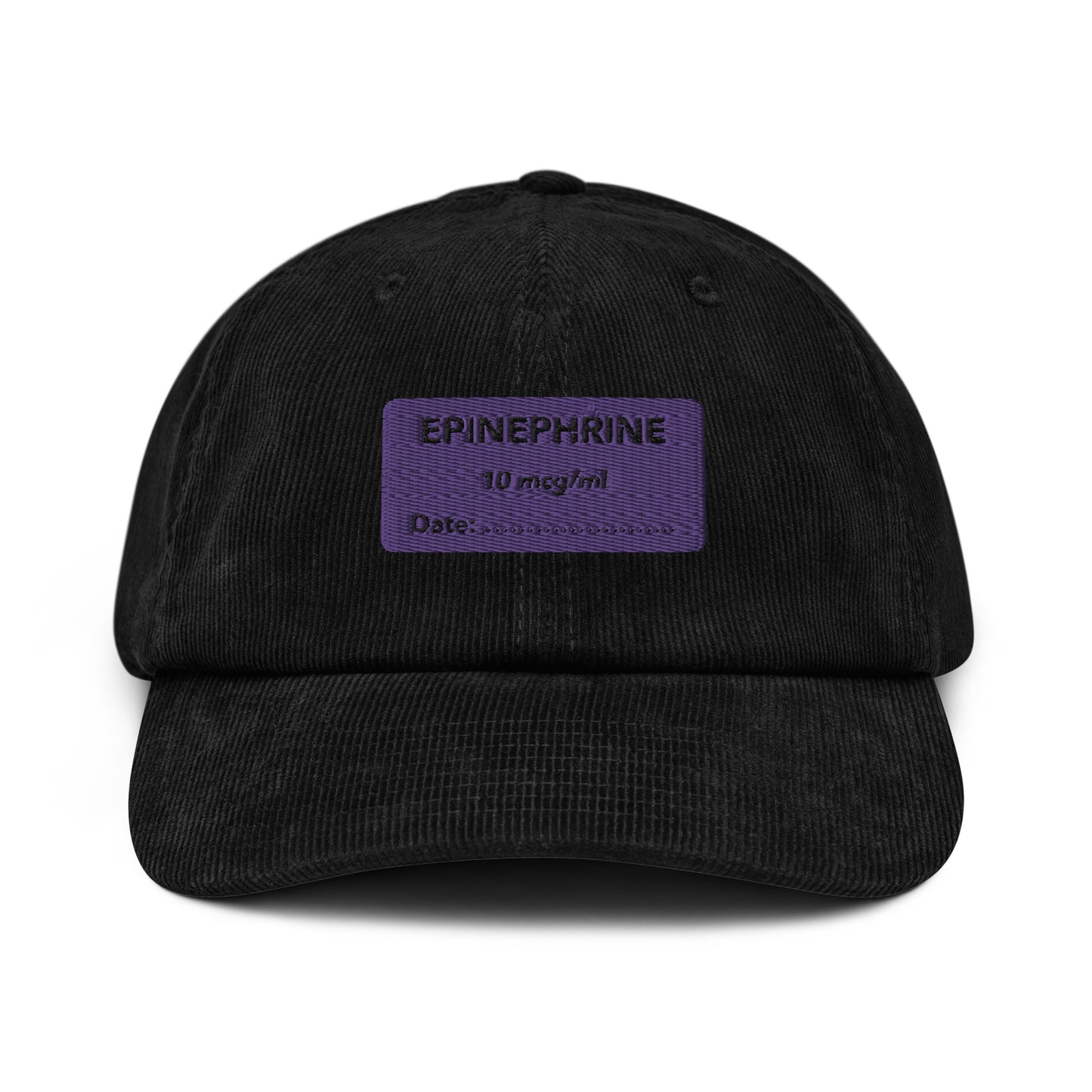 Epinephrine Embroidered Corduroy Hat