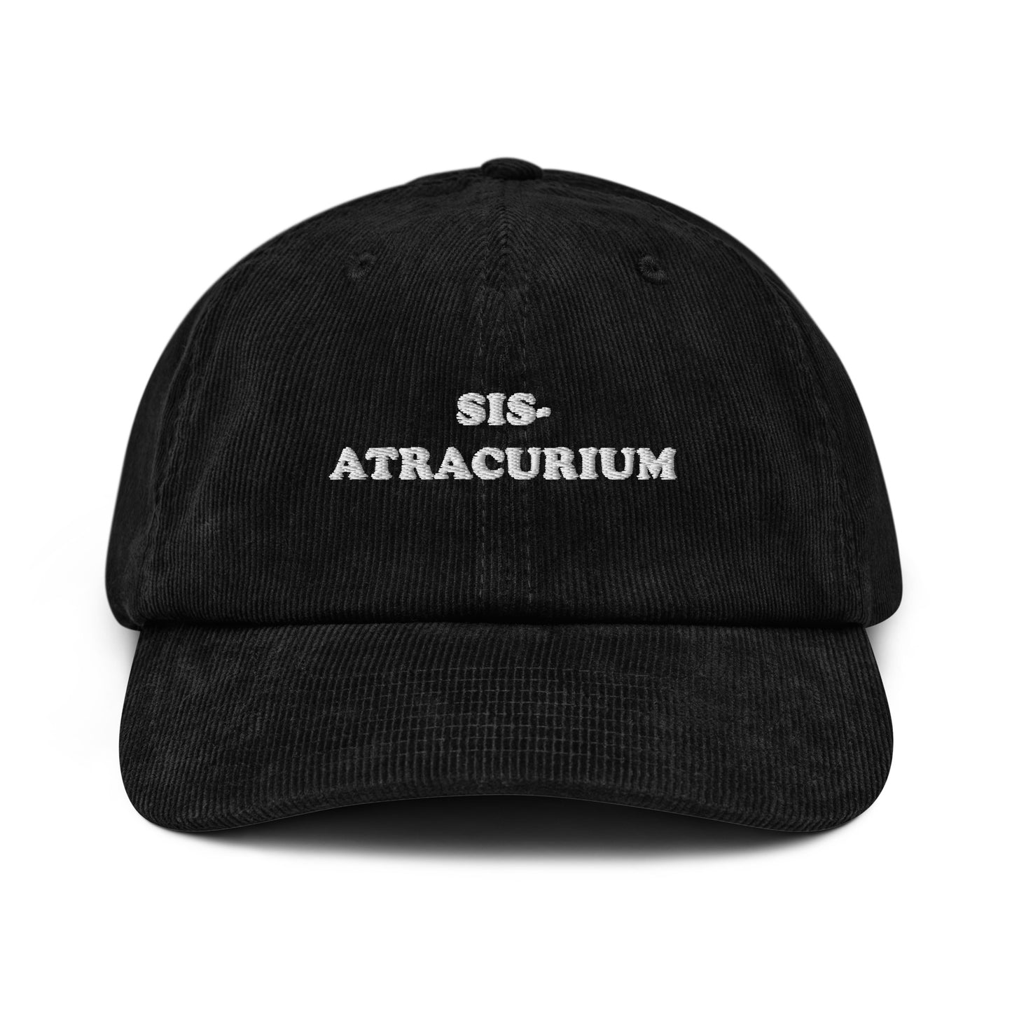 Sis-Atracurium Embroidered Corduroy Hat