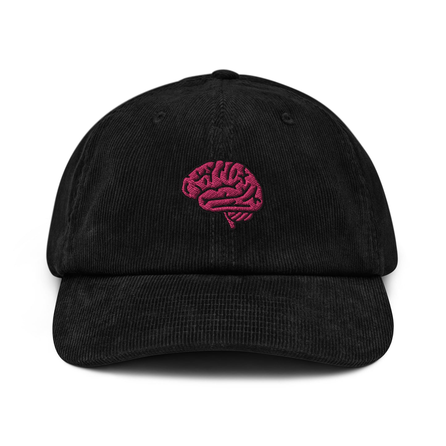 Brain Embroidered Corduroy Hat