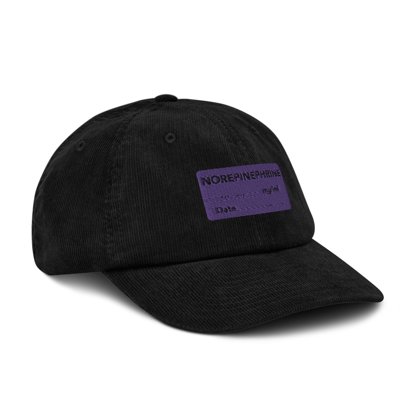 Norepinephrine Embroidered Corduroy Hat