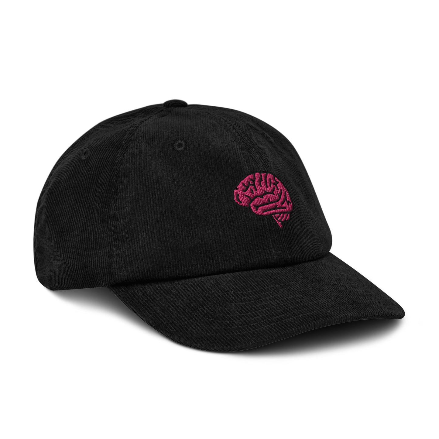 Brain Embroidered Corduroy Hat