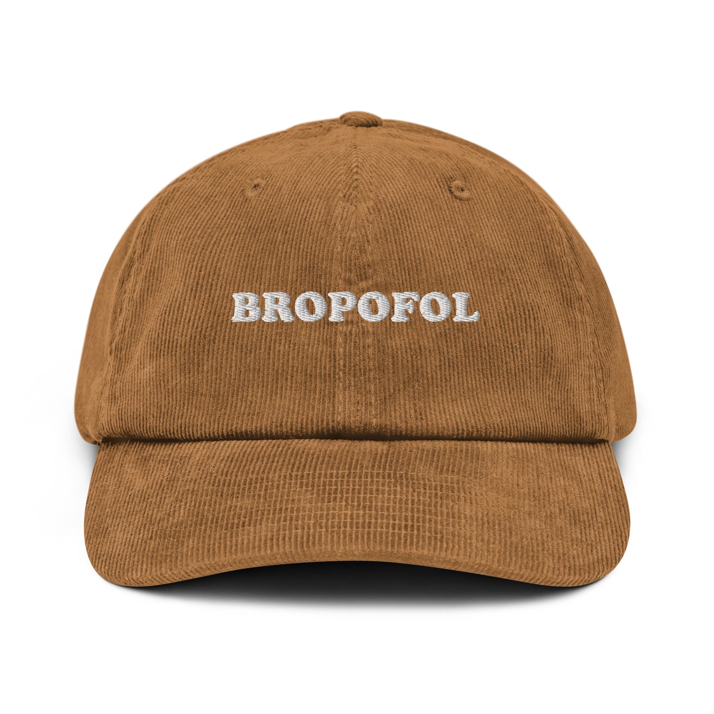 Bropofol Embroidered Corduroy Hat