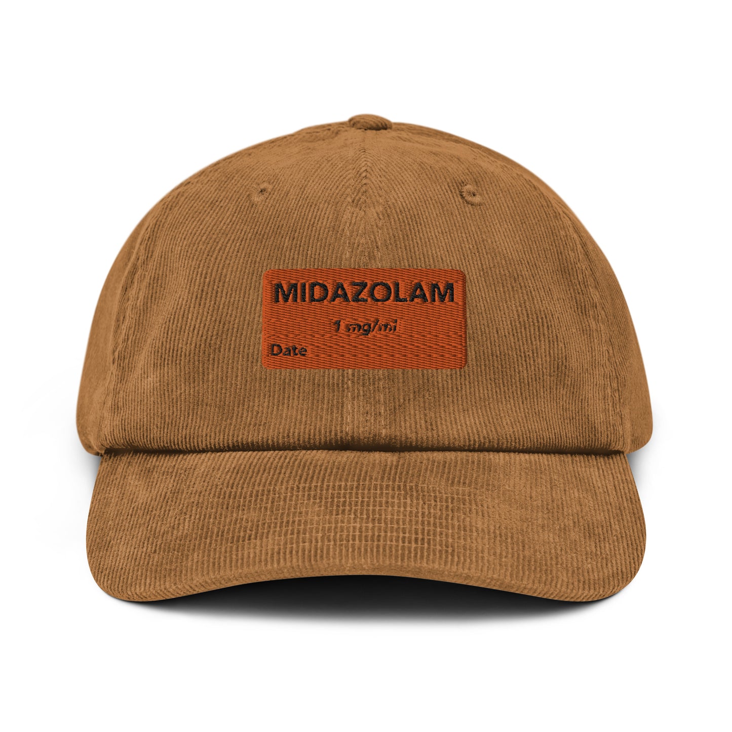 Midazolam Embroidered Corduroy Hat