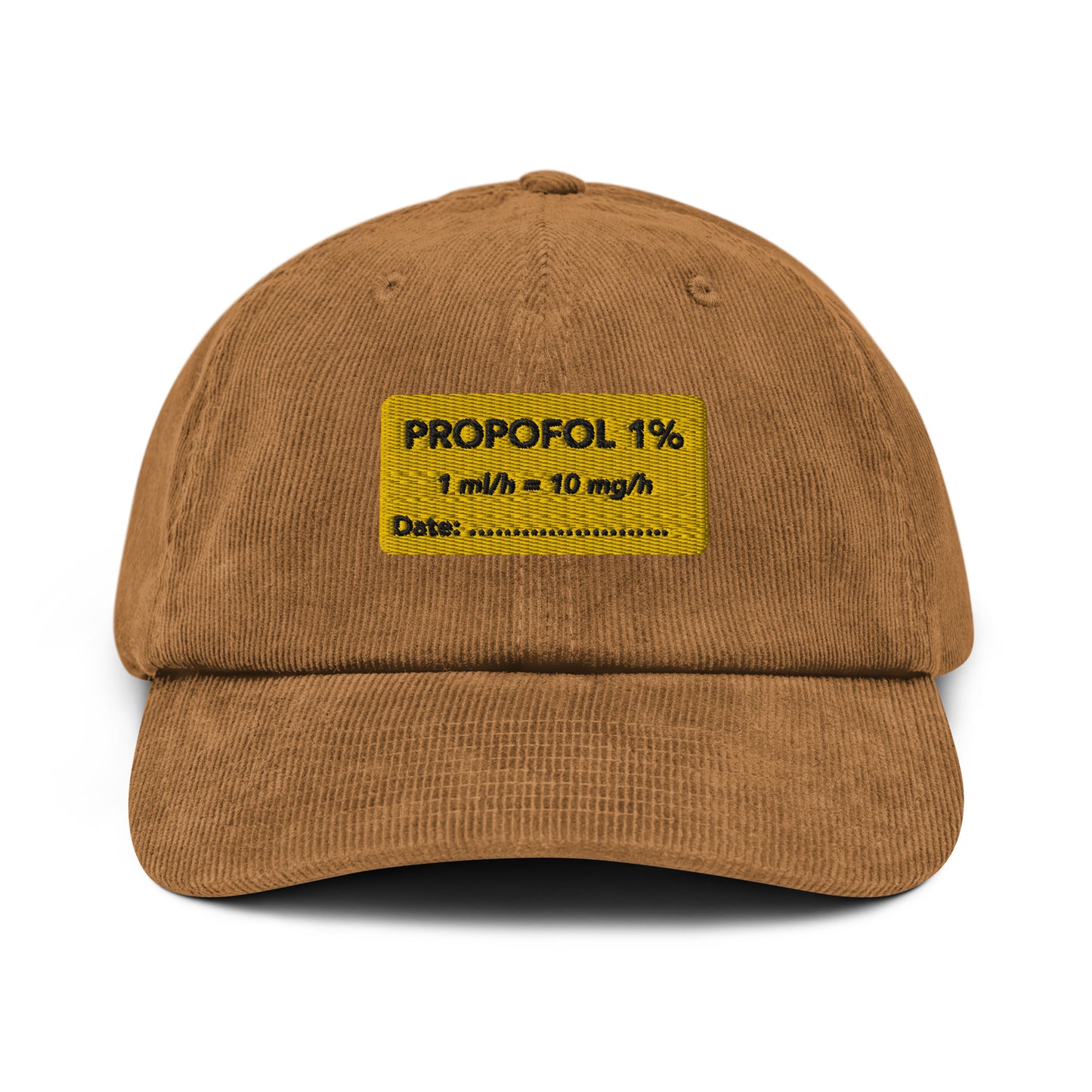 Propofol Embroidered Corduroy Hat