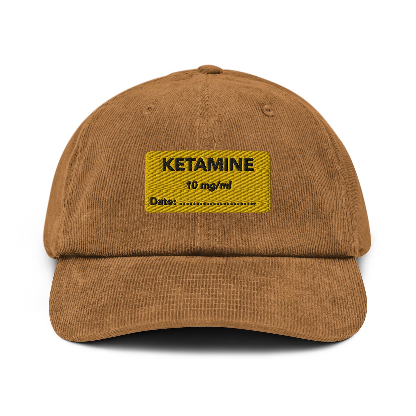 Ketamine Embroidered Corduroy Hat