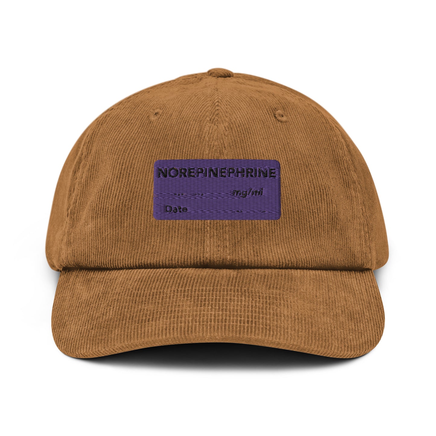 Norepinephrine Embroidered Corduroy Hat