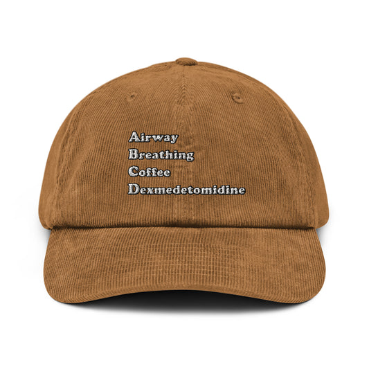 ABCD Embroidered Corduroy Hat