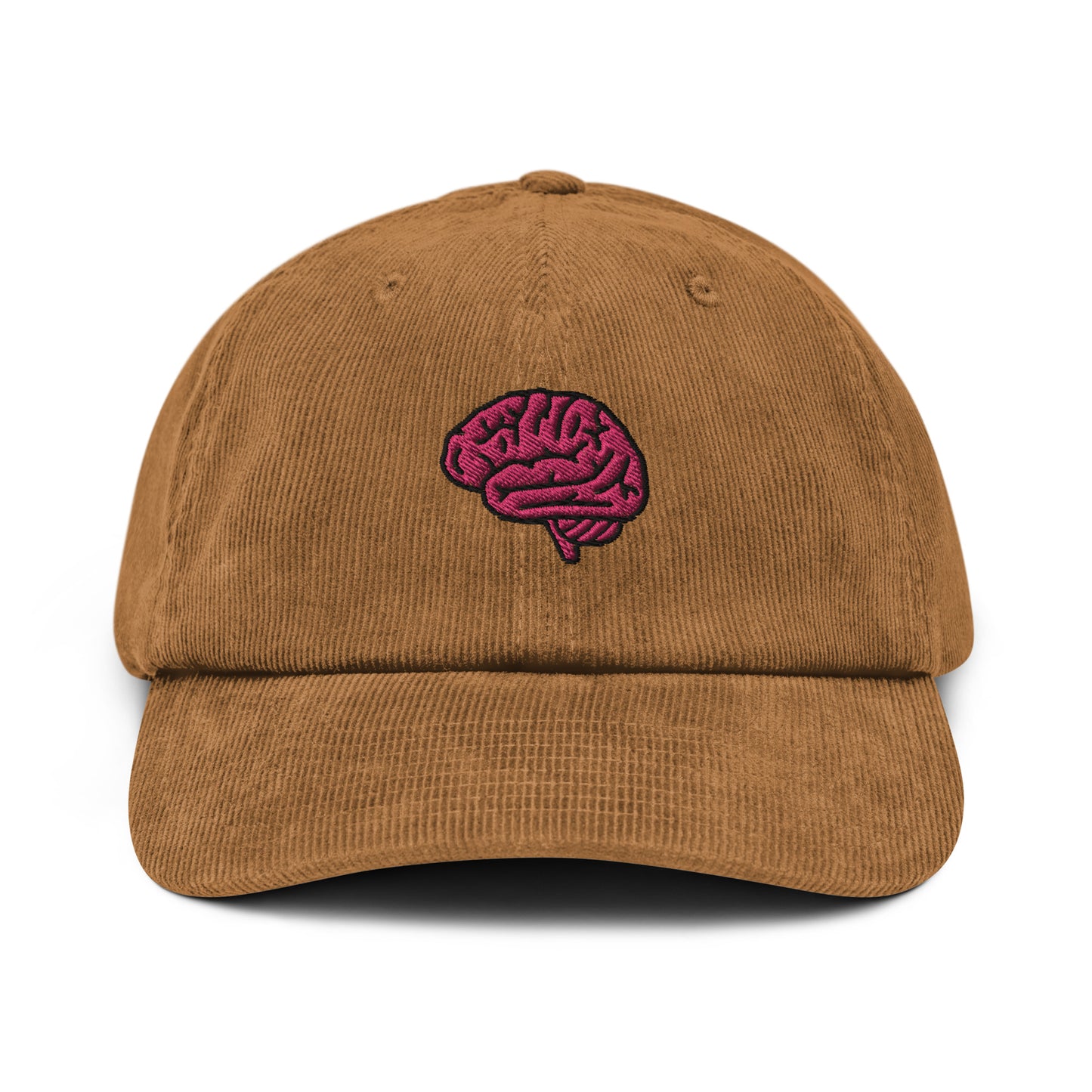 Brain Embroidered Corduroy Hat