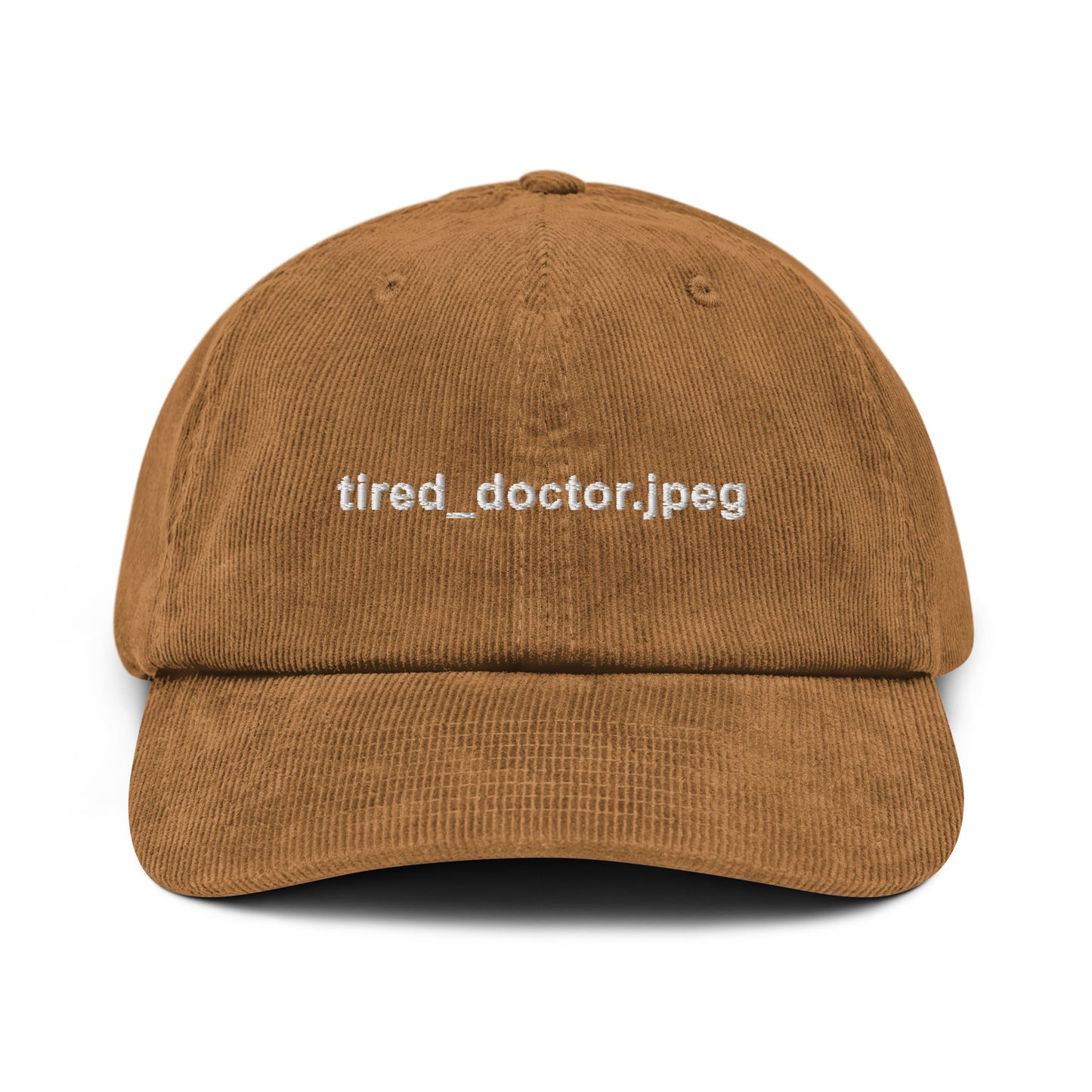 Tired_doctor.jpeg Embroidered Corduroy Hat