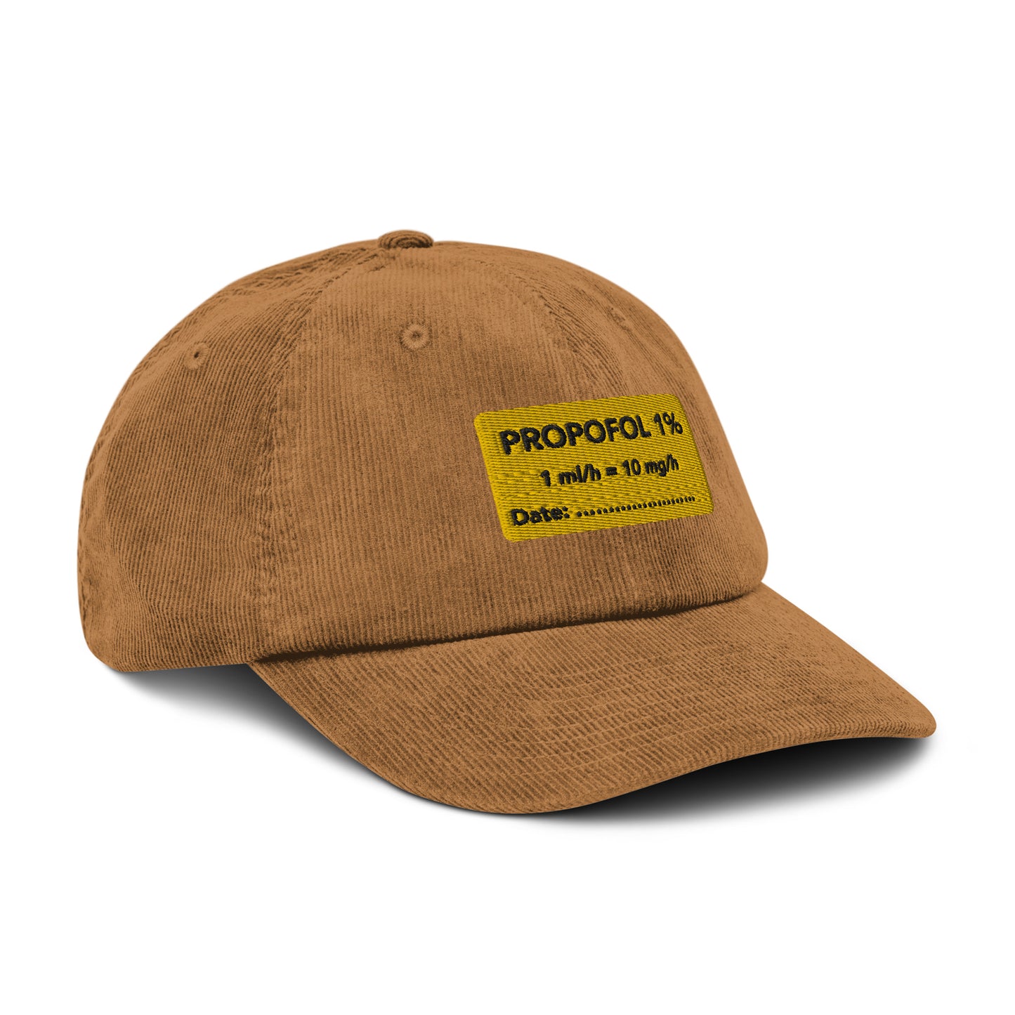 Propofol Embroidered Corduroy Hat