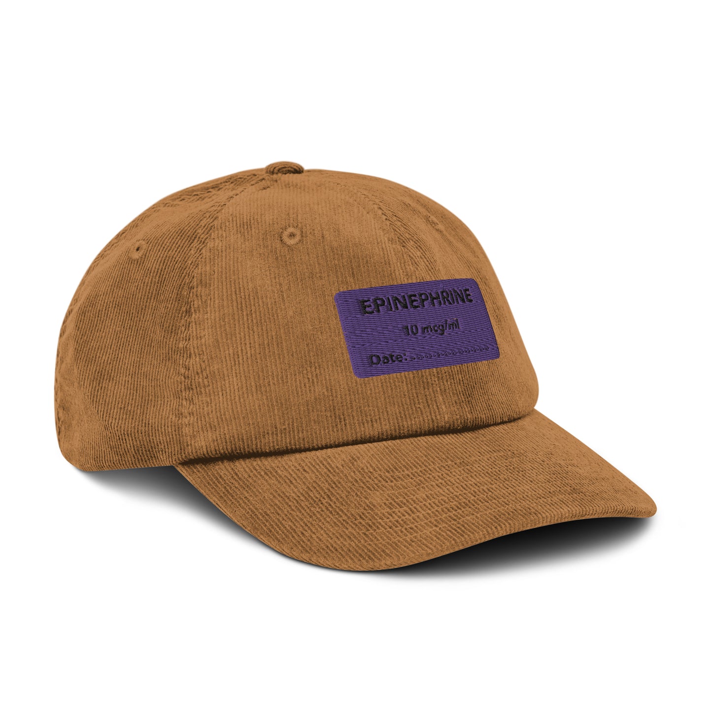 Epinephrine Embroidered Corduroy Hat