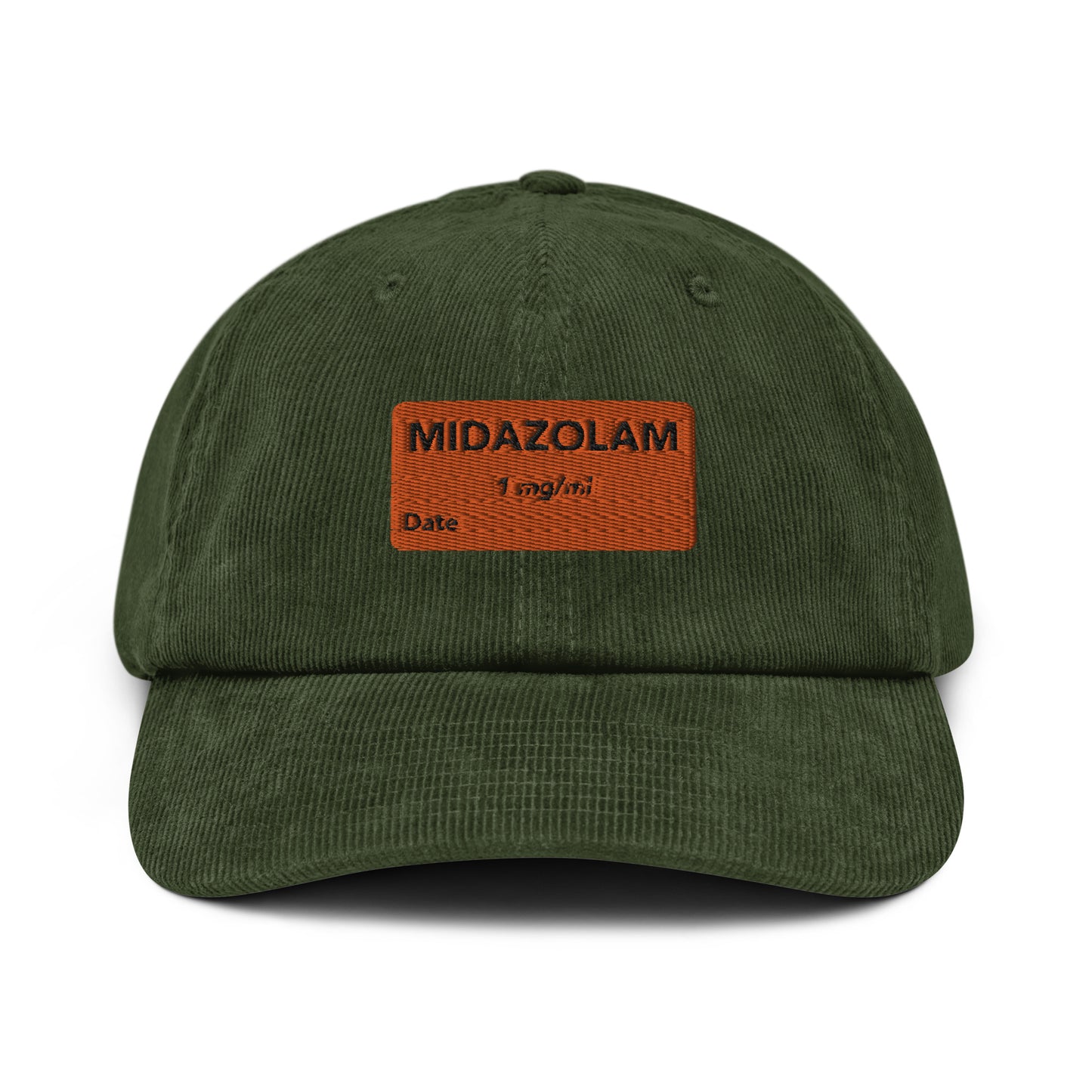 Midazolam Embroidered Corduroy Hat