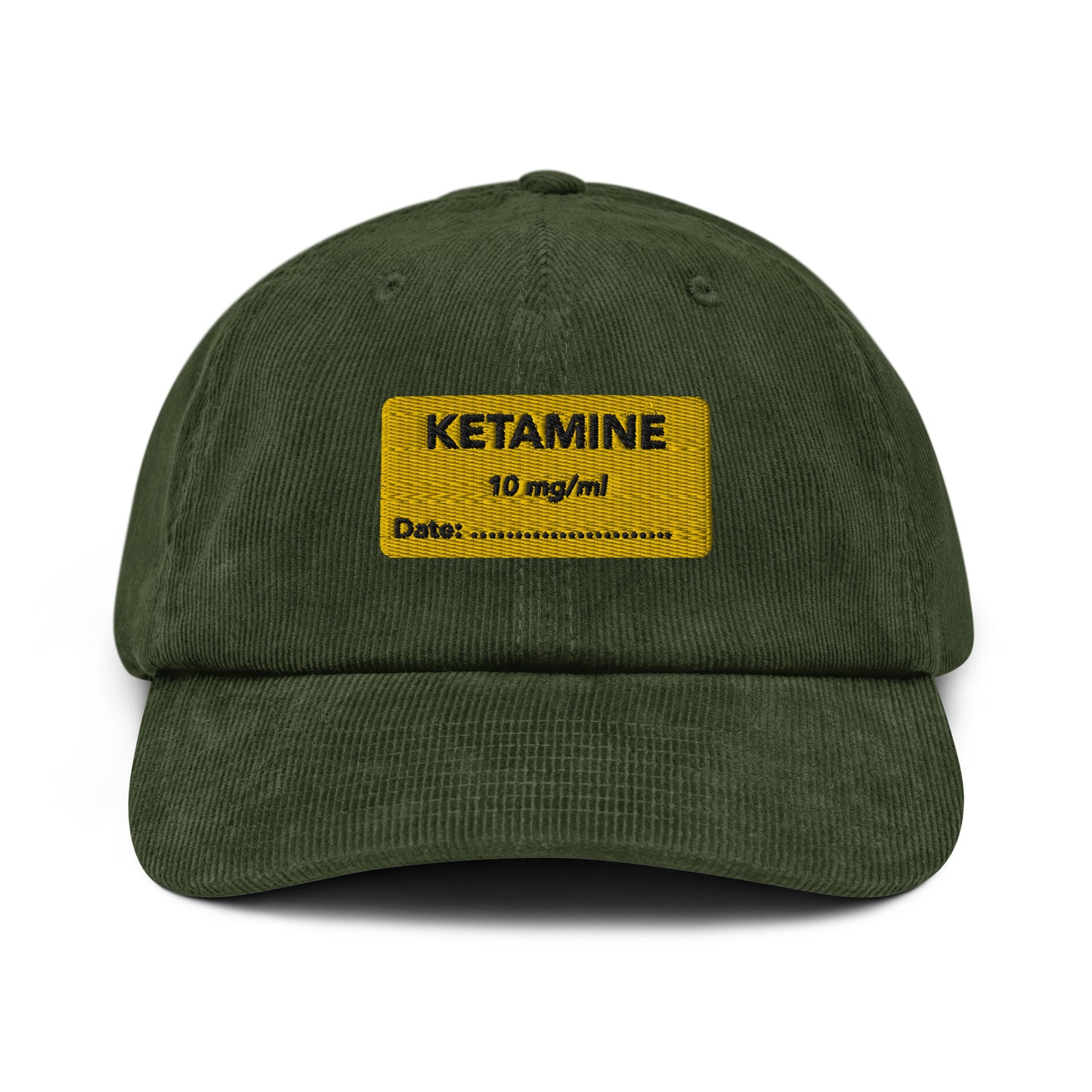 Ketamine Embroidered Corduroy Hat