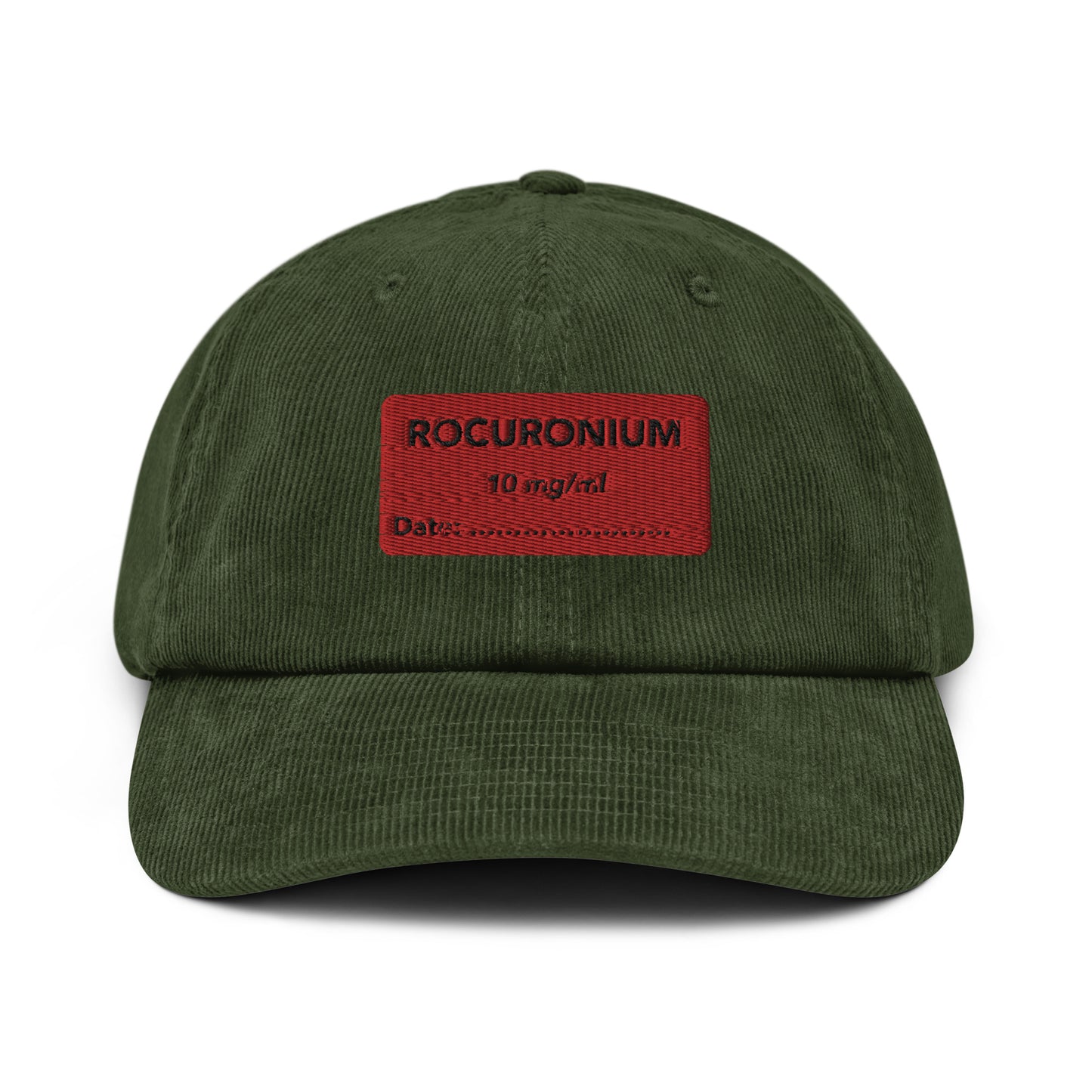 Rocuronium Embroidered Corduroy Hat