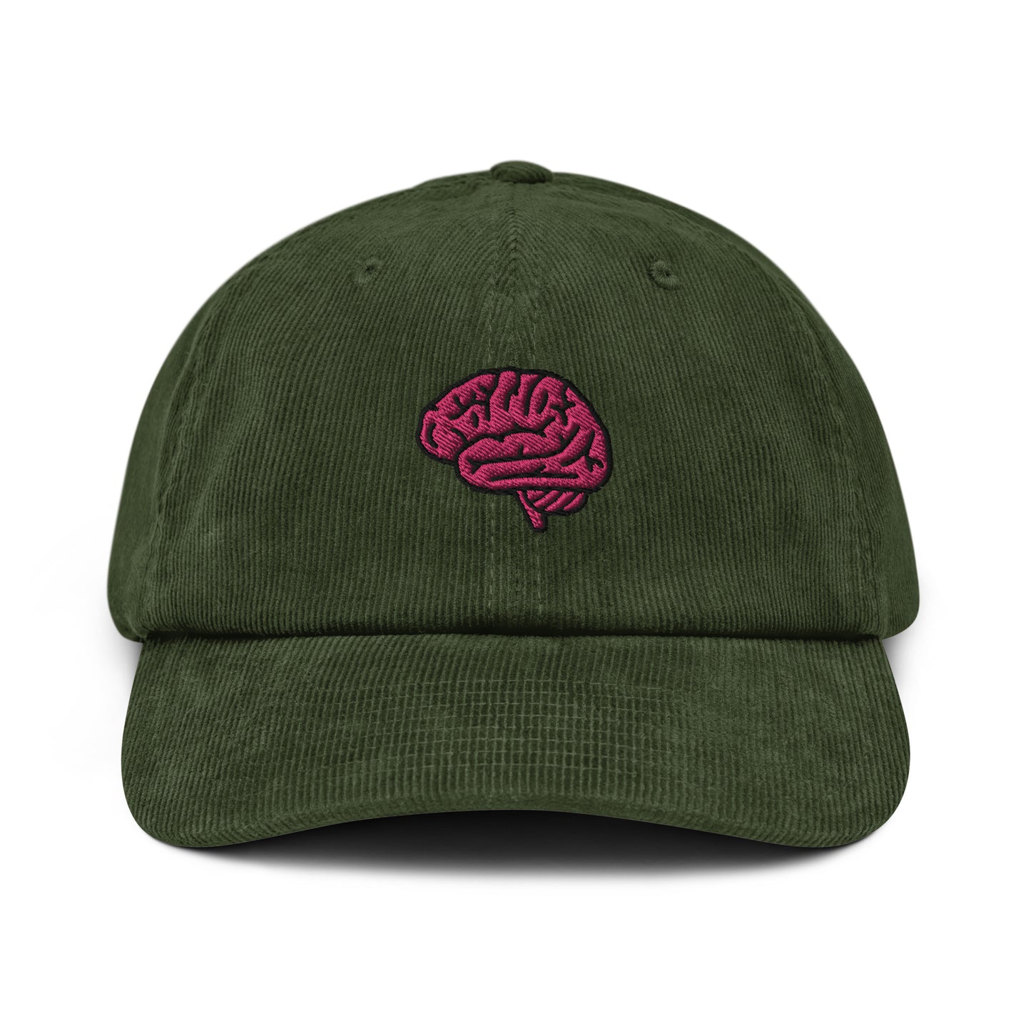 Brain Embroidered Corduroy Hat