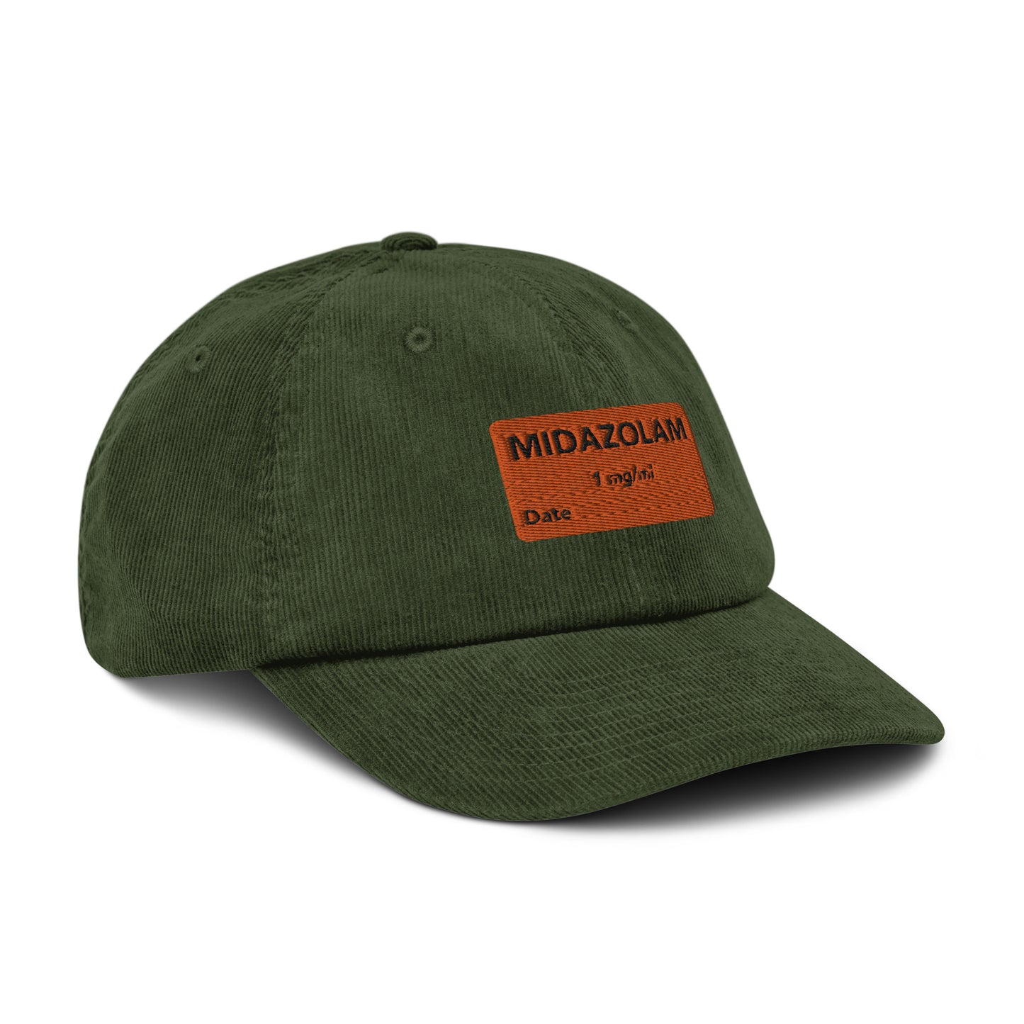 Midazolam Embroidered Corduroy Hat