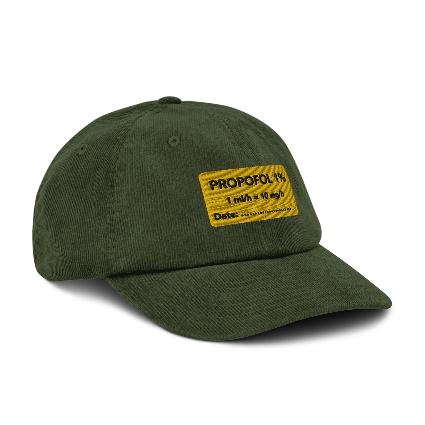 Propofol Embroidered Corduroy Hat