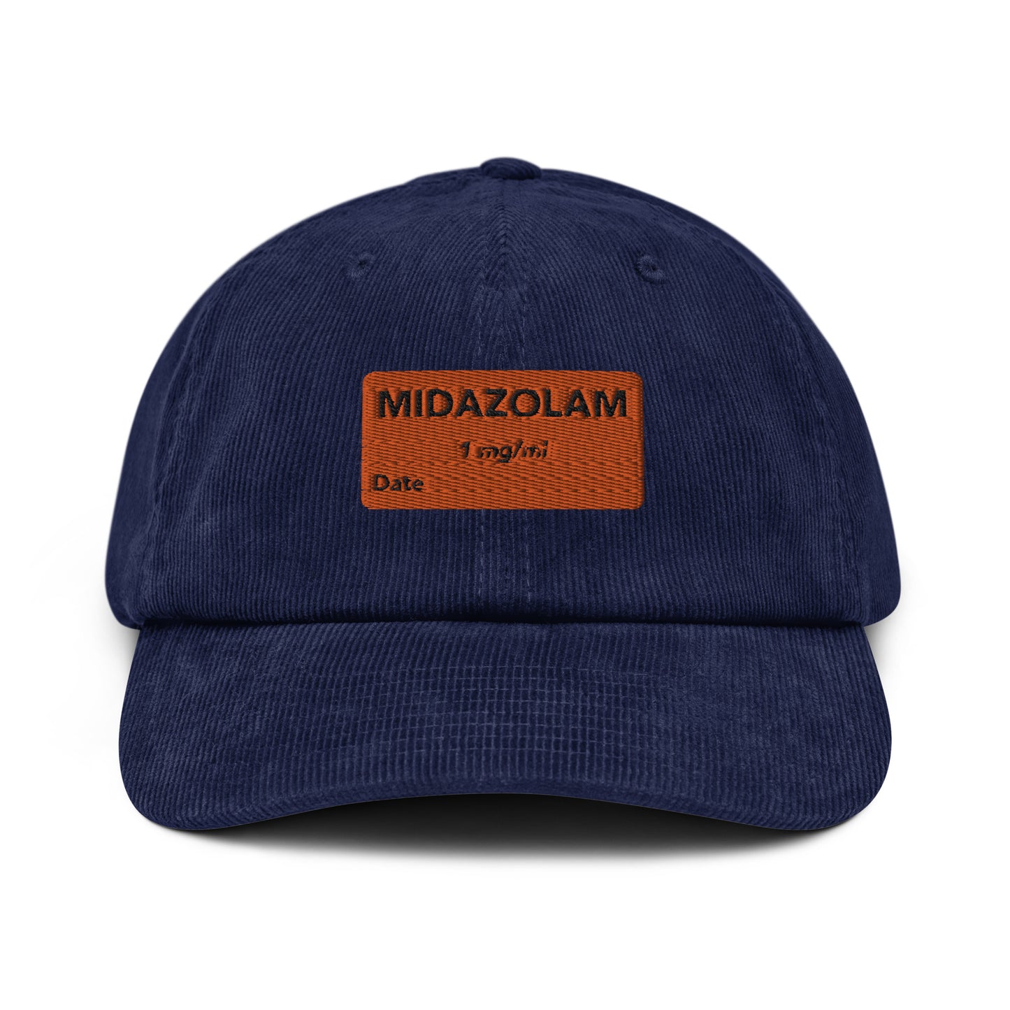 Midazolam Embroidered Corduroy Hat