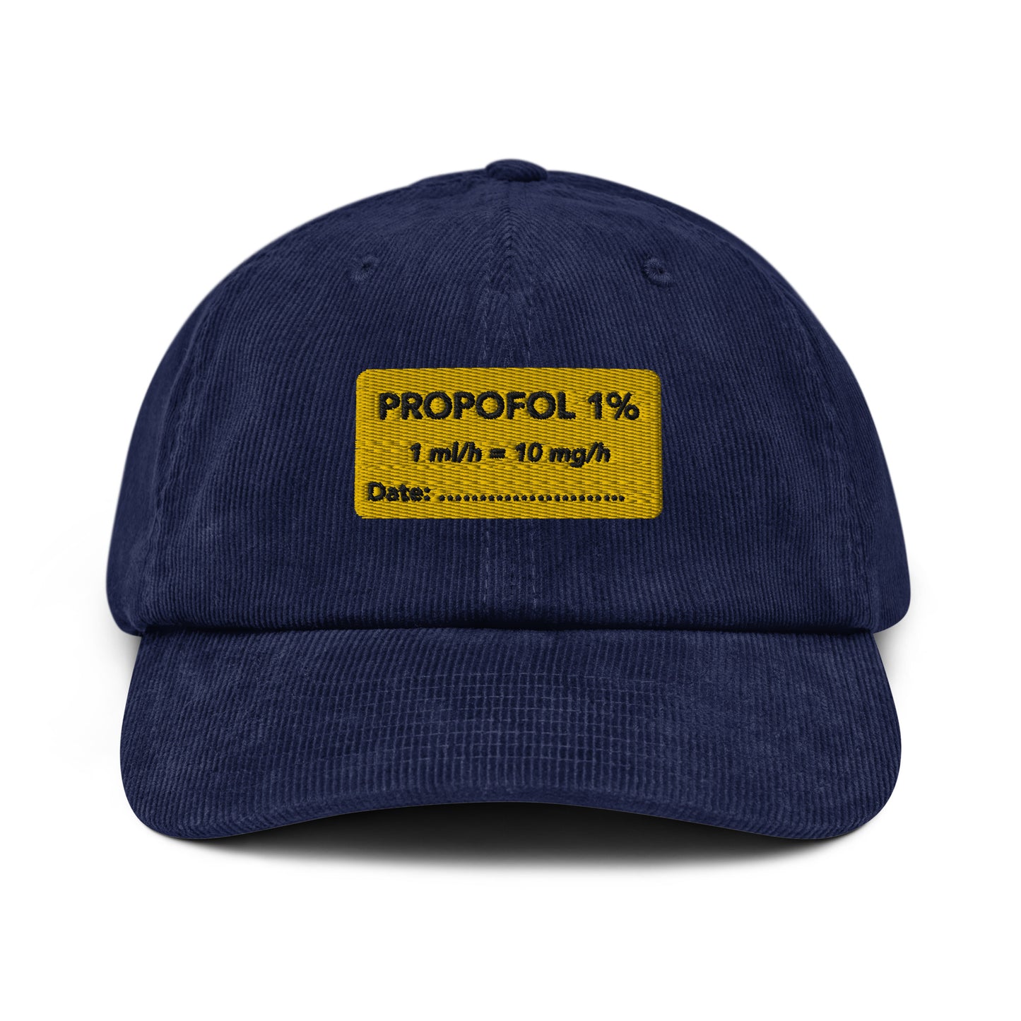 Propofol Embroidered Corduroy Hat