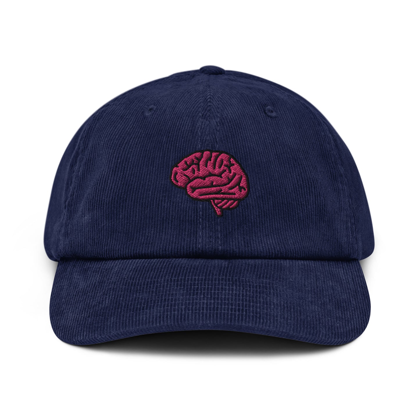 Brain Embroidered Corduroy Hat