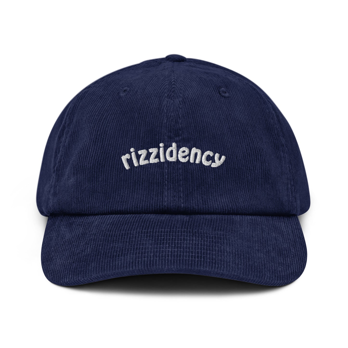 Rizzidency Embroidered Corduroy Hat