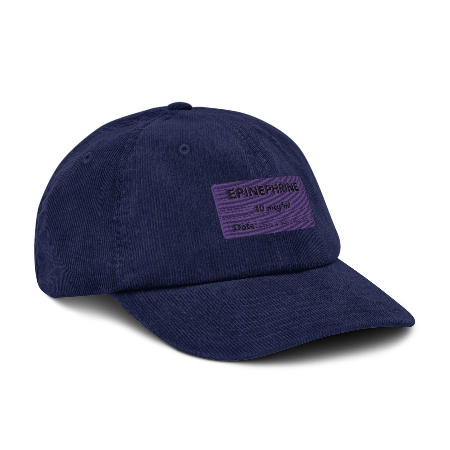 Epinephrine Embroidered Corduroy Hat