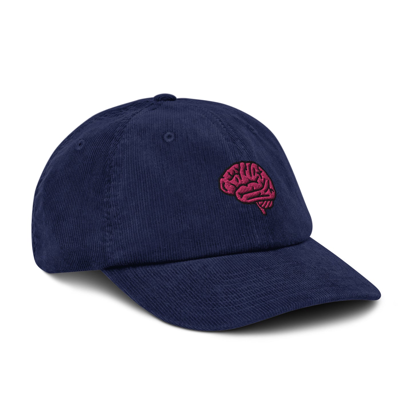 Brain Embroidered Corduroy Hat