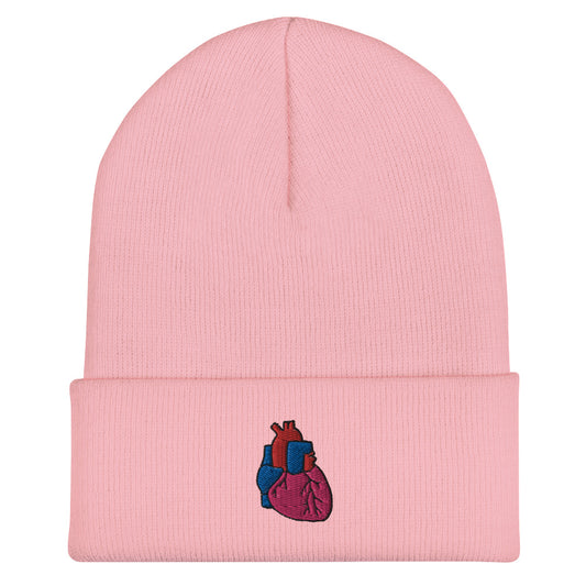 Heart Embroidered Beanie