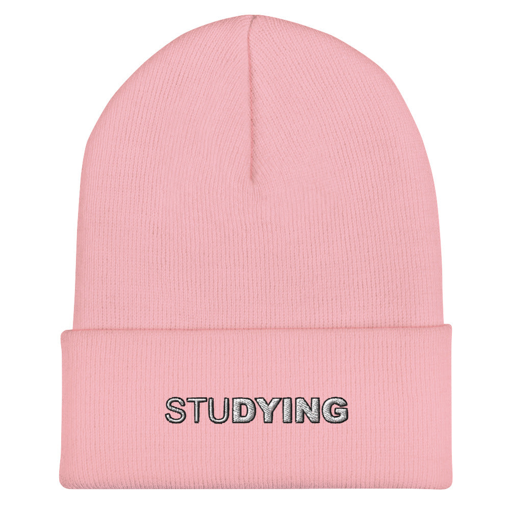 Studying Embroidered Beanie